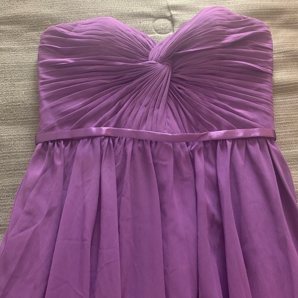 New May Queen Strapless Maxi Dress Gown Corset Top Evening Prom Purple Plum 10 - Picture 8 of 16